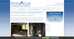 Desktop Screenshot of pinnacleplumbingandheating.co.uk